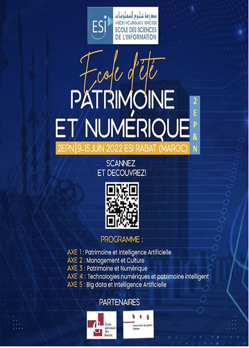 Ecole d’été “Patrimoine et numérique”